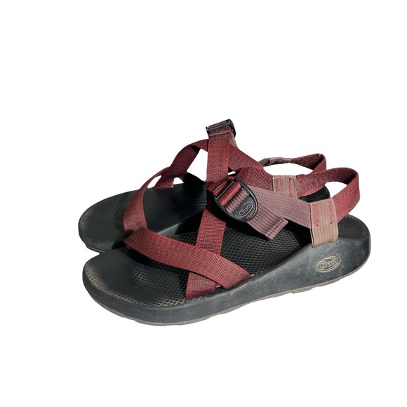 Chaco Z1 Classic Sandals Mens 11 Burgundy Maroon Adjustable Strap Hiking Shoes main image 9
